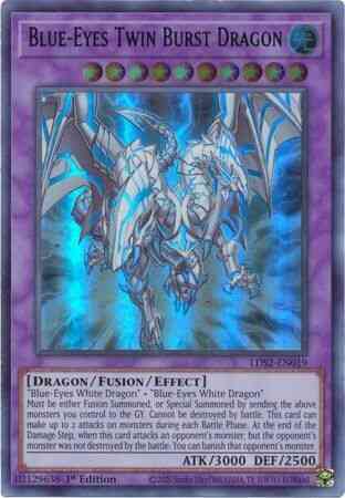 Blue-Eyes Twin Burst Dragon (Green) - LDS2-EN019 - Ultra Rare - 1st Edition