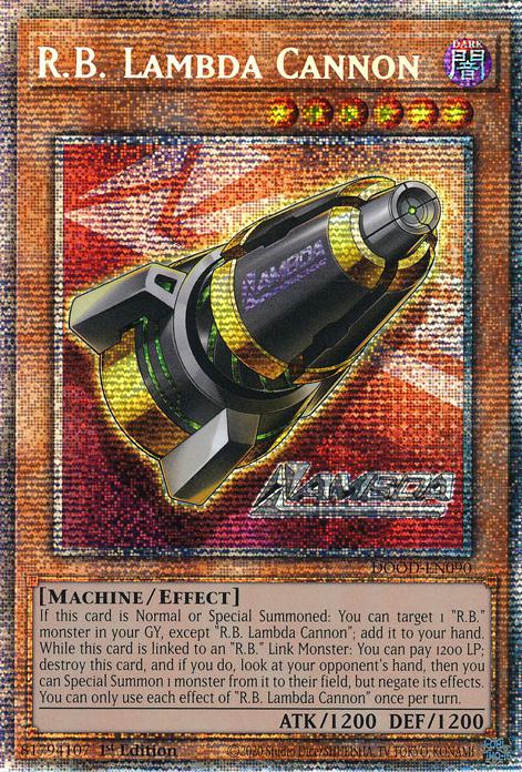 R.B. Lambda Cannon - DOOD-EN090 - Starlight Rare - 1st Edition