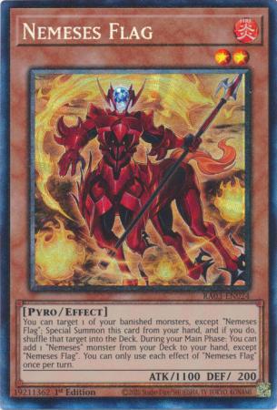 Nemeses Flag - RA03-EN024 - Prismatic Collector's Rare - 1st Edition