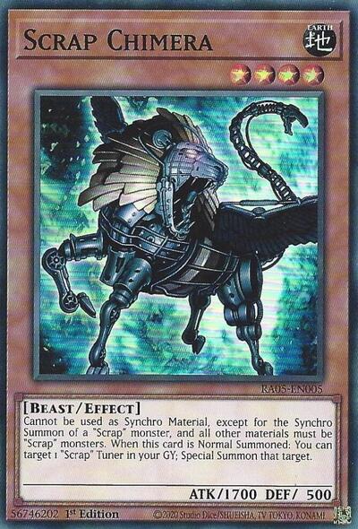 Scrap Chimera - RA05-EN005 - Super Rare - 1st Edition