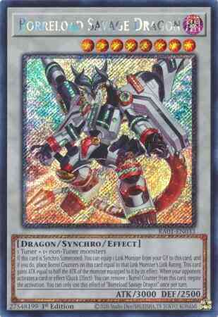 Borreload Savage Dragon - RA01-EN033 - Platinum Secret Rare - 1st Edition