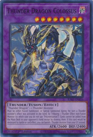 Thunder Dragon Colossus - RA03-EN036 - Super Rare - 1st Edition