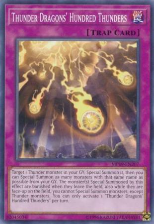 Thunder Dragons' Hundred Thunders - MP19-EN207 - Common - Unlimited