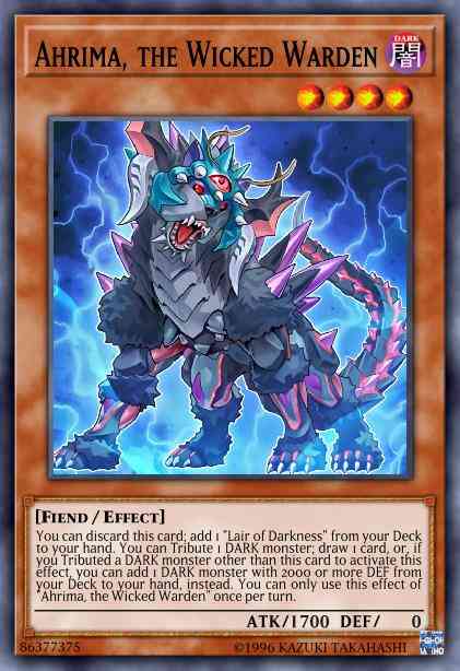 Ahrima, the Wicked Warden - SR06-EN002 - Super Rare - 1st Edition