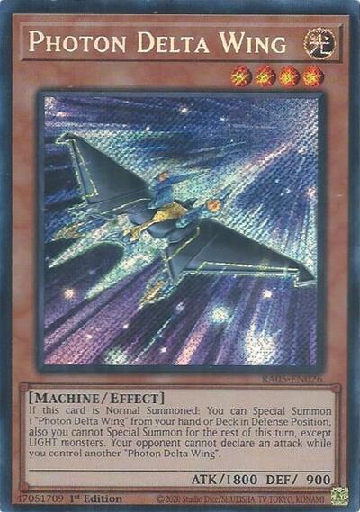 Photon Delta Wing - RA05-EN026 - Secret Rare - 1st Edition