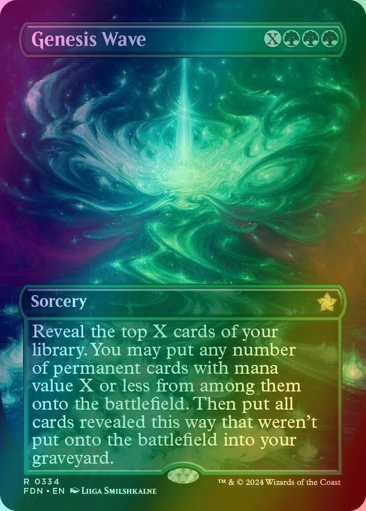 mtg cards like genesis wave Genesis Wave [334] [Borderless] [Foundations] [Foil] – Face to Face Games
