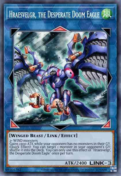 Hraesvelgr, the Desperate Doom Eagle - RIRA-EN082 - Rare - 1st Edition