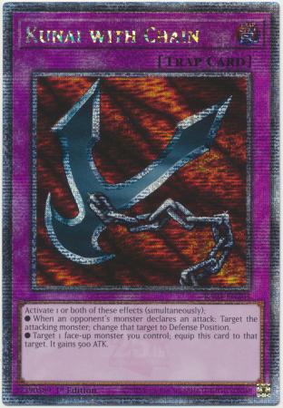 Kunai with Chain - RA03-EN204 - Quarter Century Secret Rare - 1st Edition