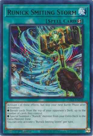 Runick Smiting Storm - TAMA-EN036 - Rare - 1st Edition