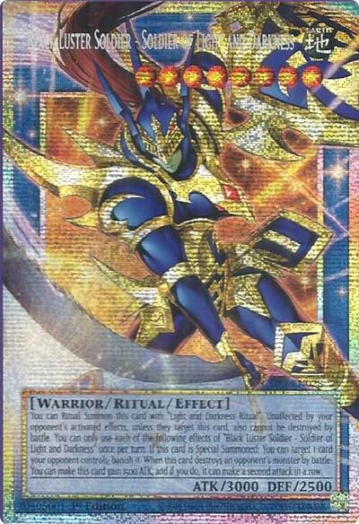 Black Luster Soldier - Soldier of Light and Darkness - Extended Art - CORI-EN028 - Starlight Rare - 1st Edition