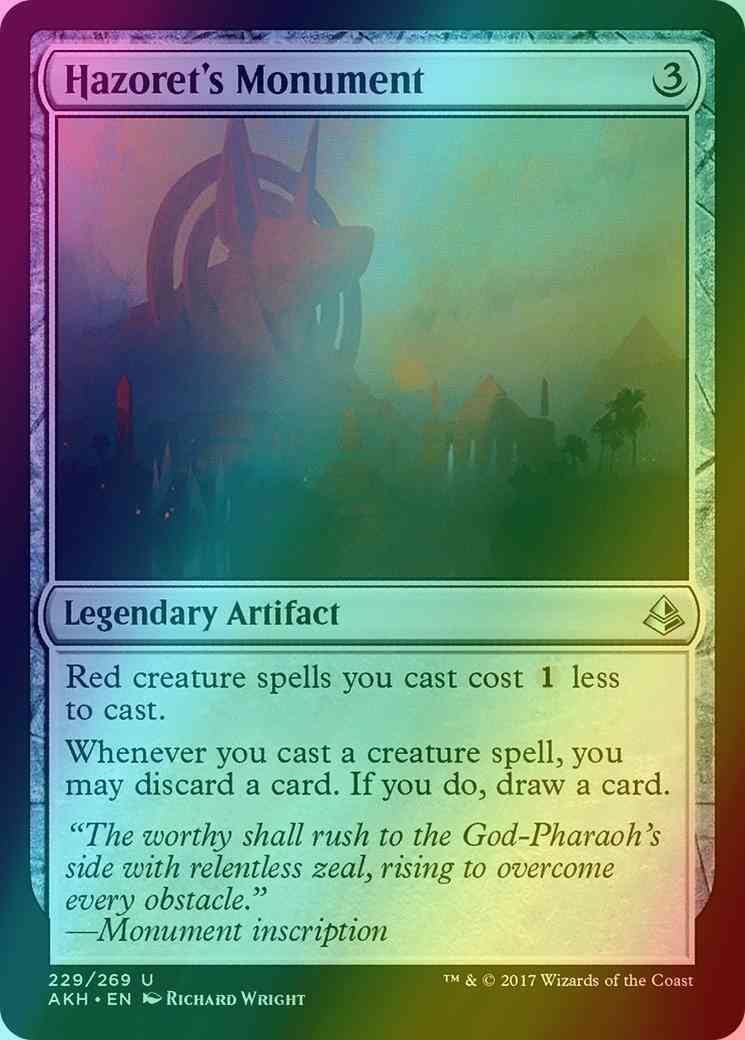 Hazoret's Monument [229] [Amonkhet] [Foil] – Face to Face Games