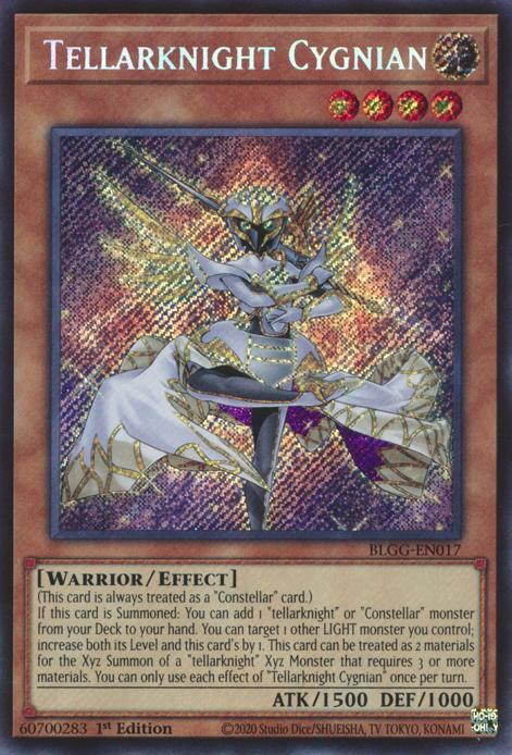 Tellarknight Cygnian - BLGG-EN017 - Secret Rare - 1st Edition