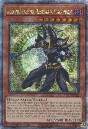 Dark Magician the Magician of Black Magic - INFO-EN006 - Quarter Century Secret Rare - 1st Edition