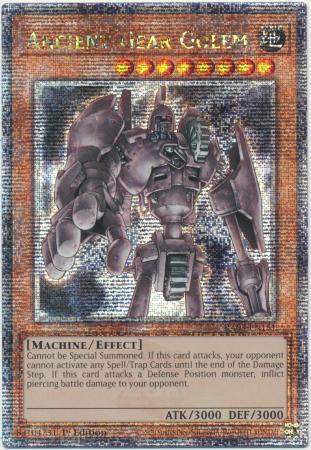 Ancient Gear Golem - RA03-EN151 - Quarter Century Secret Rare - 1st Edition