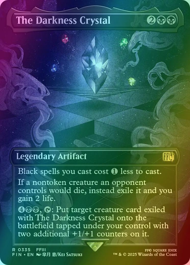 japanese mtg cards worth more The Darkness Crystal [335] [Borderless] [FINAL FANTASY] [Foil] – Face to  Face Games
