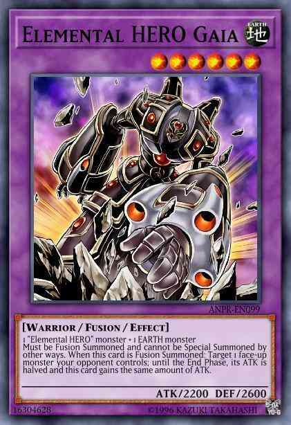 Elemental HERO Gaia - ANPR-EN099 - Secret Rare - 1st Edition