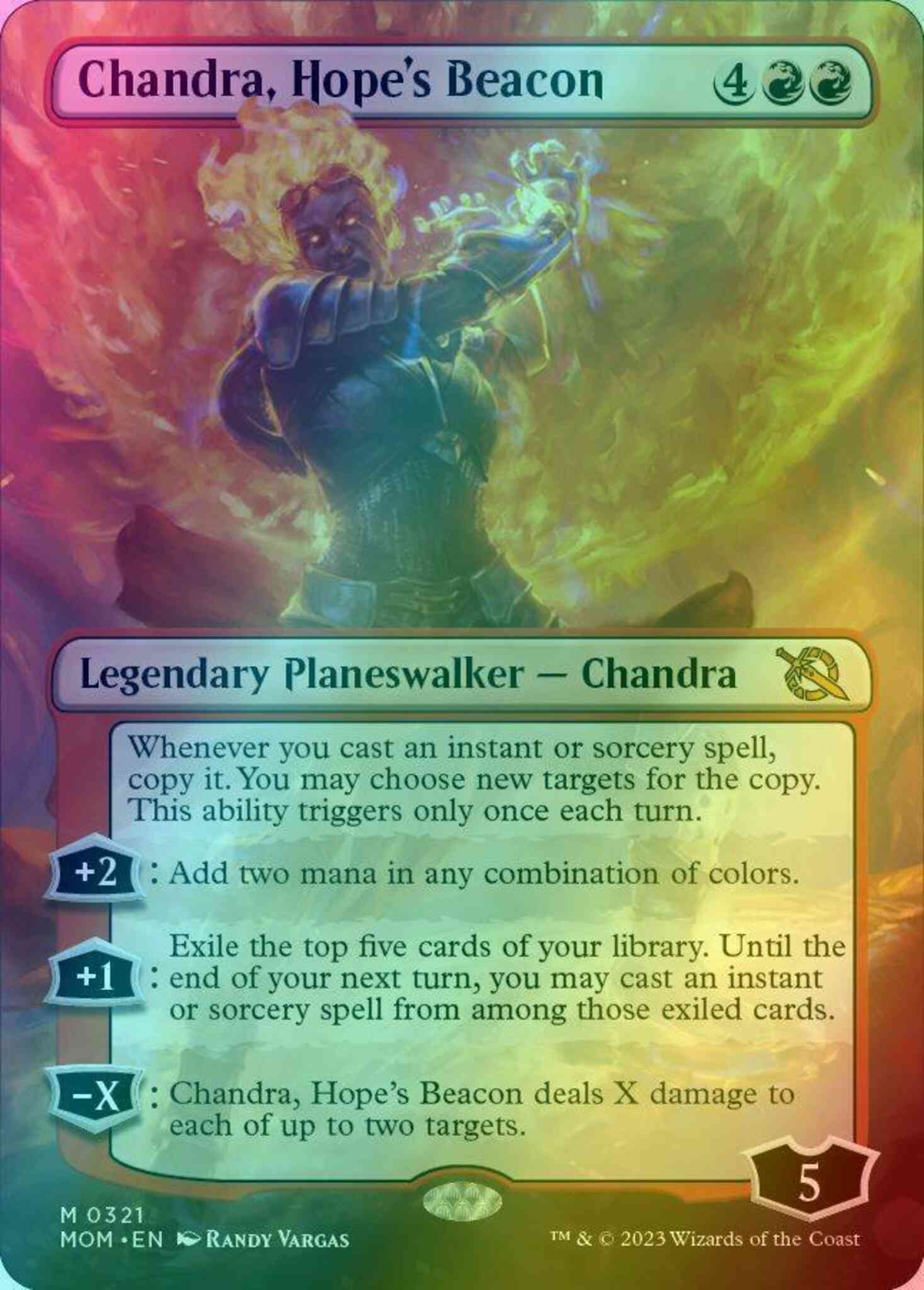 demogorgon mtg card Chandra, Hope's Beacon [321] [Borderless] [March of the Machine] [Foil] –  Face to Face Games