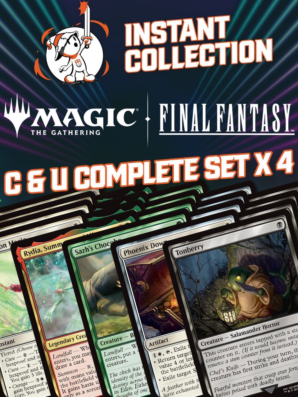 Instant Collection - FINAL FANTASY - Complete Set - Common & Uncommon x 4