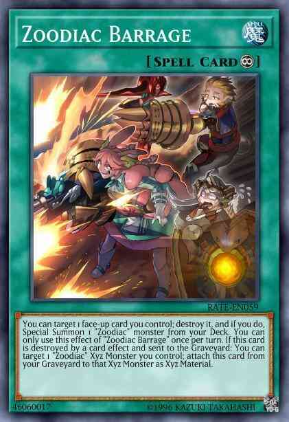 Zoodiac Barrage - RATE-EN059 - Secret Rare - Unlimited