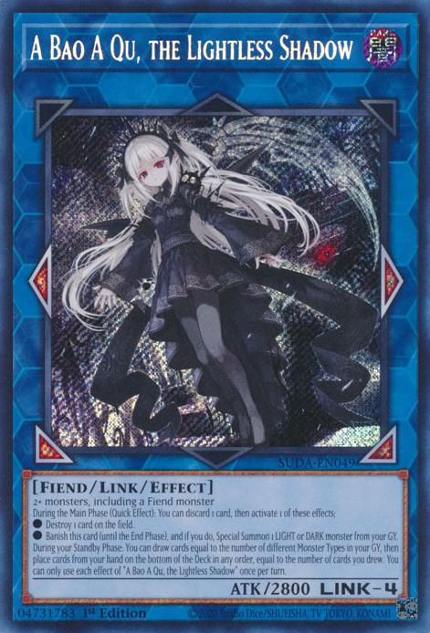 A Bao A Qu, the Lightless Shadow - SUDA-EN049 - Secret Rare - 1st Edition
