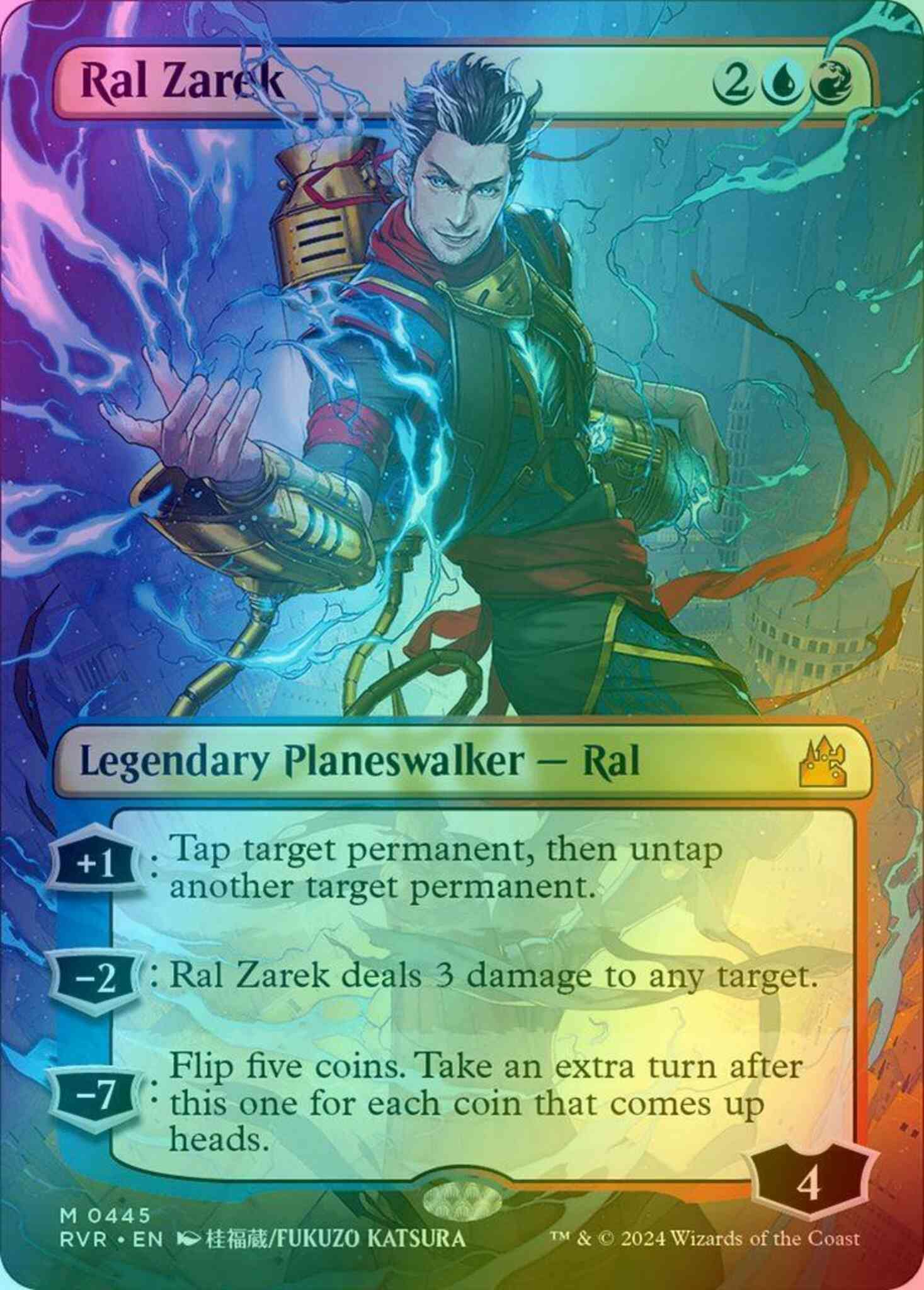 Ral Zarek [445] [Borderless] [Anime] [Ravnica Remastered] [Foil] – Face to  Face Games