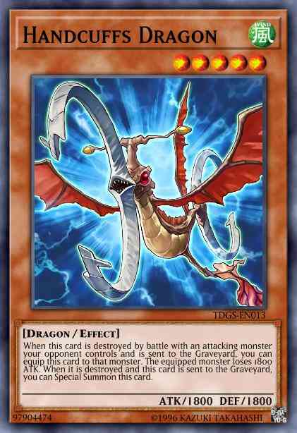 Handcuffs Dragon - TDGS-EN013 - Rare - 1st Edition