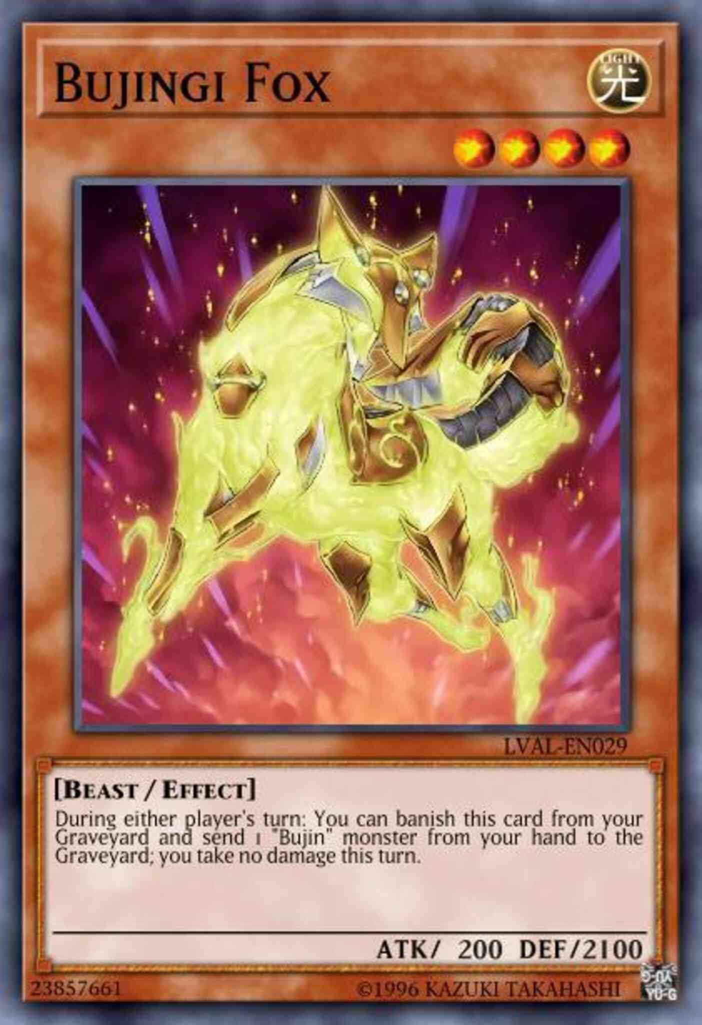 Bujingi Fox - LVAL-EN029 - Rare - Unlimited