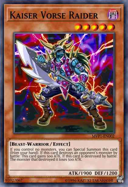 Kaiser Vorse Raider - MVP1-ENS02 - Secret Rare - 1st Edition