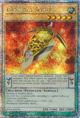Qliphort Scout - RA04-EN236 - Quarter Century Secret Rare - 1st Edition