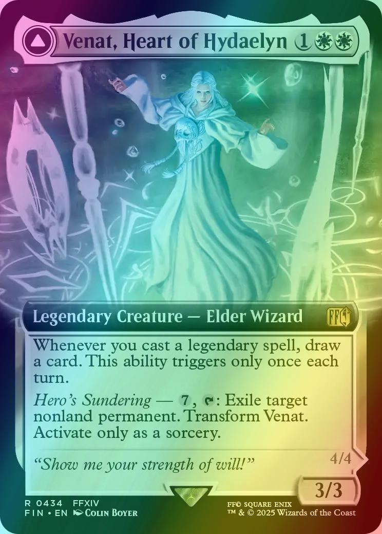 mtg venat card Final Fantasy - Hidden Trials - Transform Venat Venat, Heart of Hydaelyn //