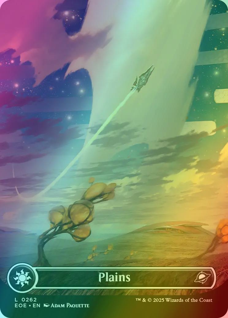 Plains [262] [Borderless] [Celestial] [Edge of Eternities] [Foil