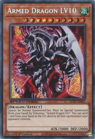 Armed Dragon LV10 - SGX3-ENI27 - Secret Rare - 1st Edition