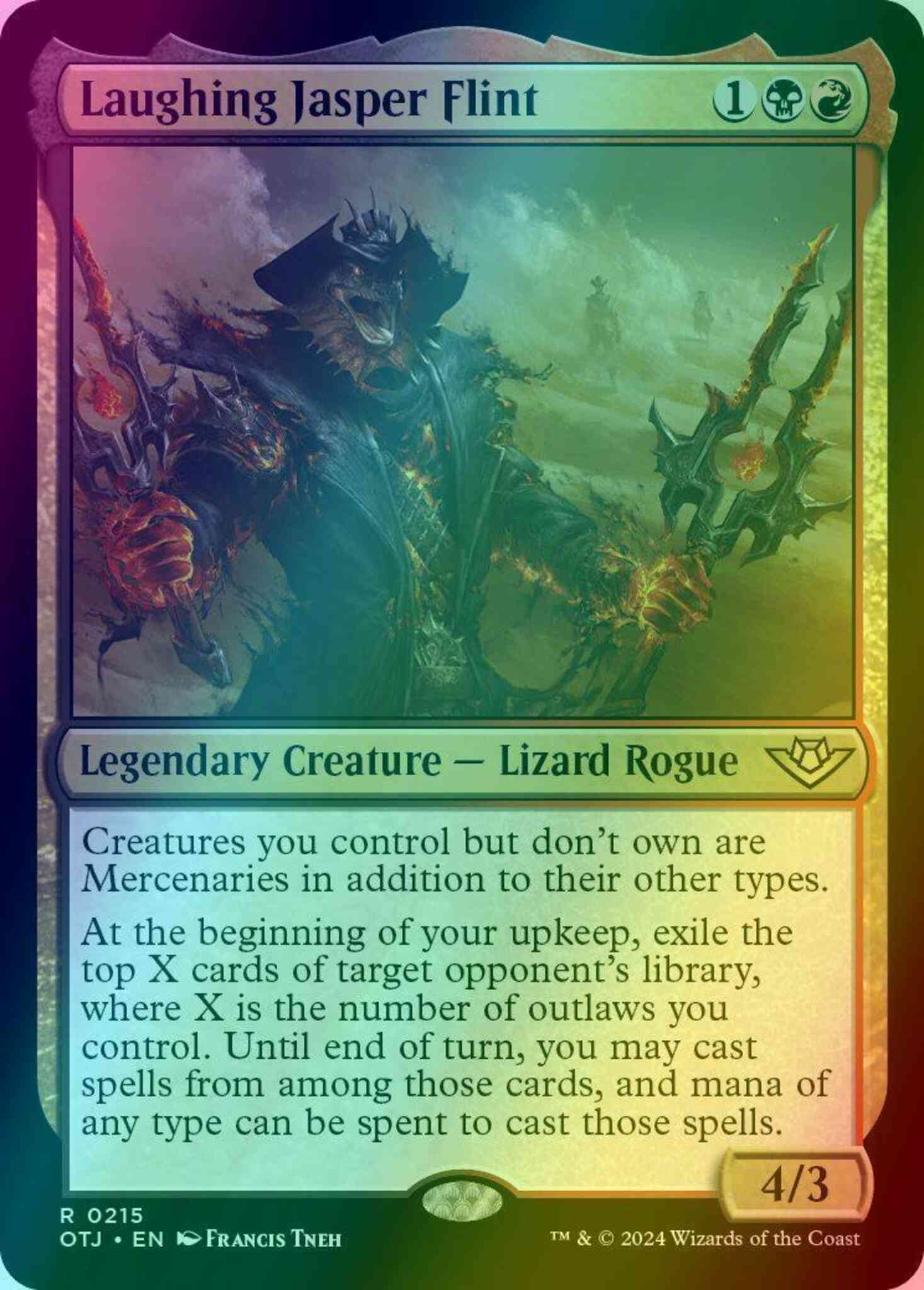 mtg laughing jasper flint commander deck Set Name:Bloomburrow - Purple deck and mana of any Ultima Weapon | Final