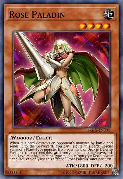 Rose Paladin - PGL2-EN004 - Gold Secret Rare - 1st Edition