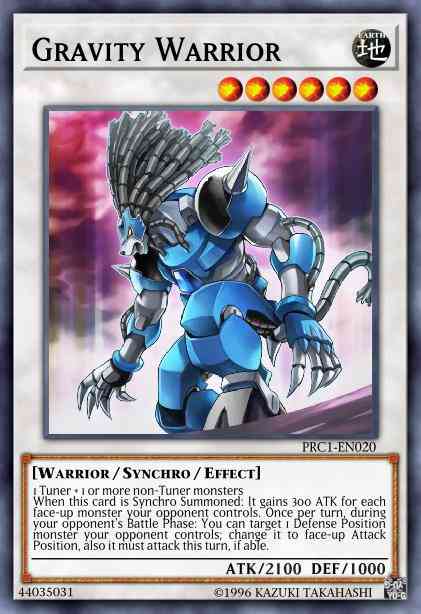 Gravity Warrior - PRC1-EN020 - Secret Rare - 1st Edition