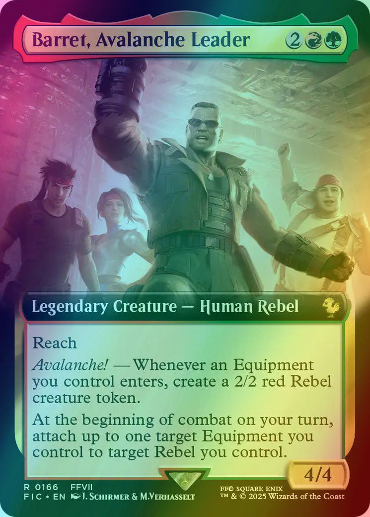 Barret, Avalanche Leader [166] [Extended Art] [FINAL FANTASY: Commander]  [Foil] – Face to Face Games