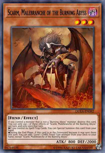 Scarm, Malebranche of the Burning Abyss - DUEA-EN082 - Rare - Unlimited