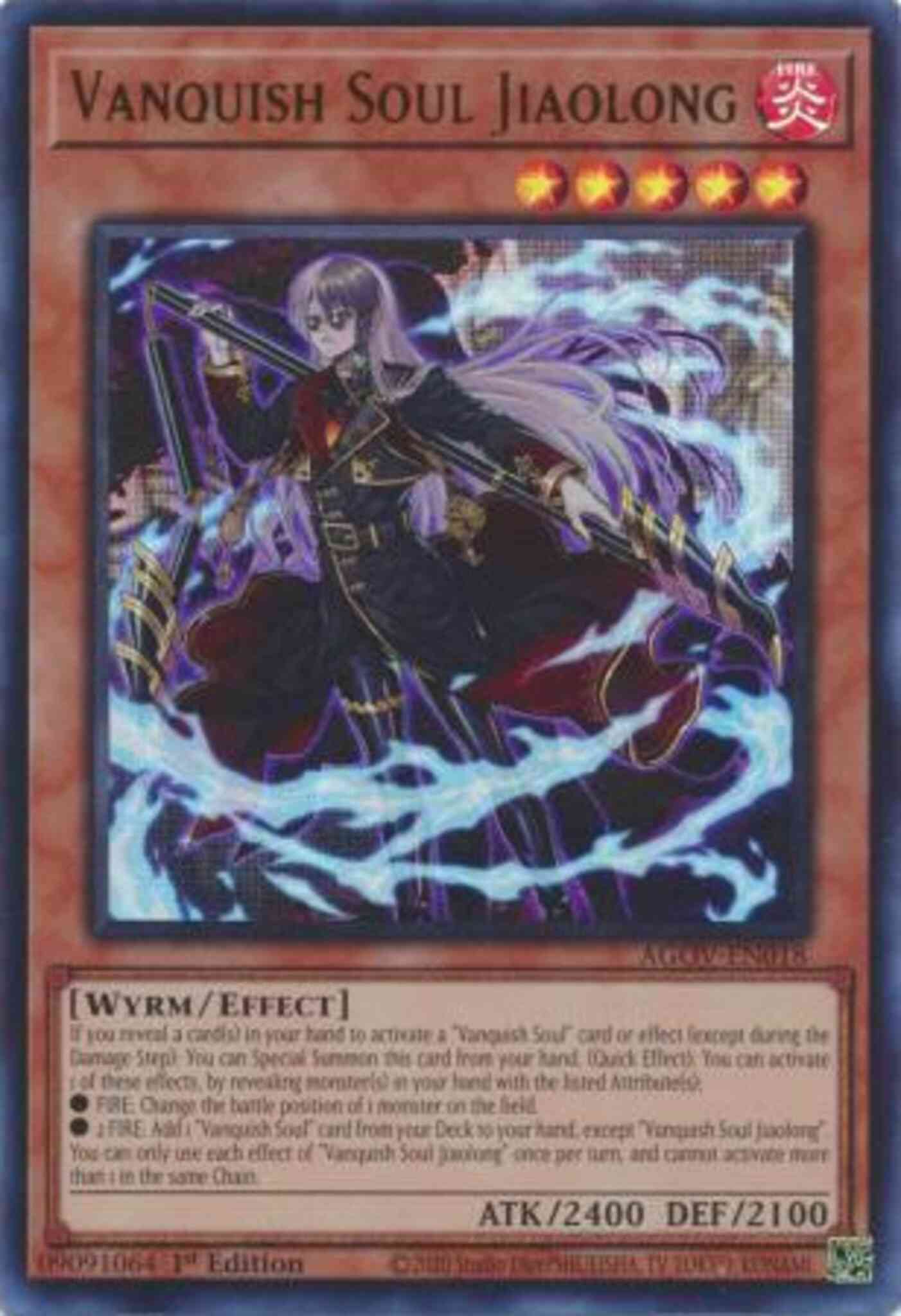 Vanquish Soul Jiaolong - AGOV-EN018 - Ultra Rare - 1st Edition