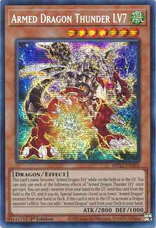 Armed Dragon Thunder LV7 - MP22-EN002 - Prismatic Secret Rare - 1st Edition