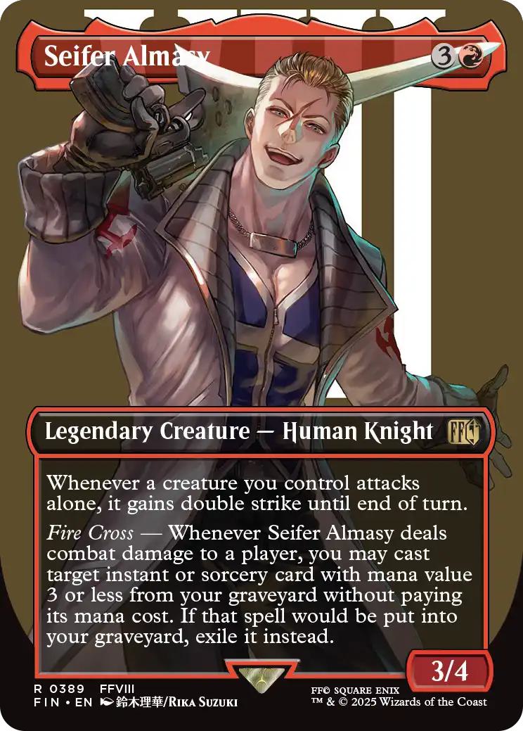 ff mtg borderless character cards Seifer Almasy [389] [Borderless] [Character] [FINAL FANTASY] [Non-Foil] –  Face to Face Games