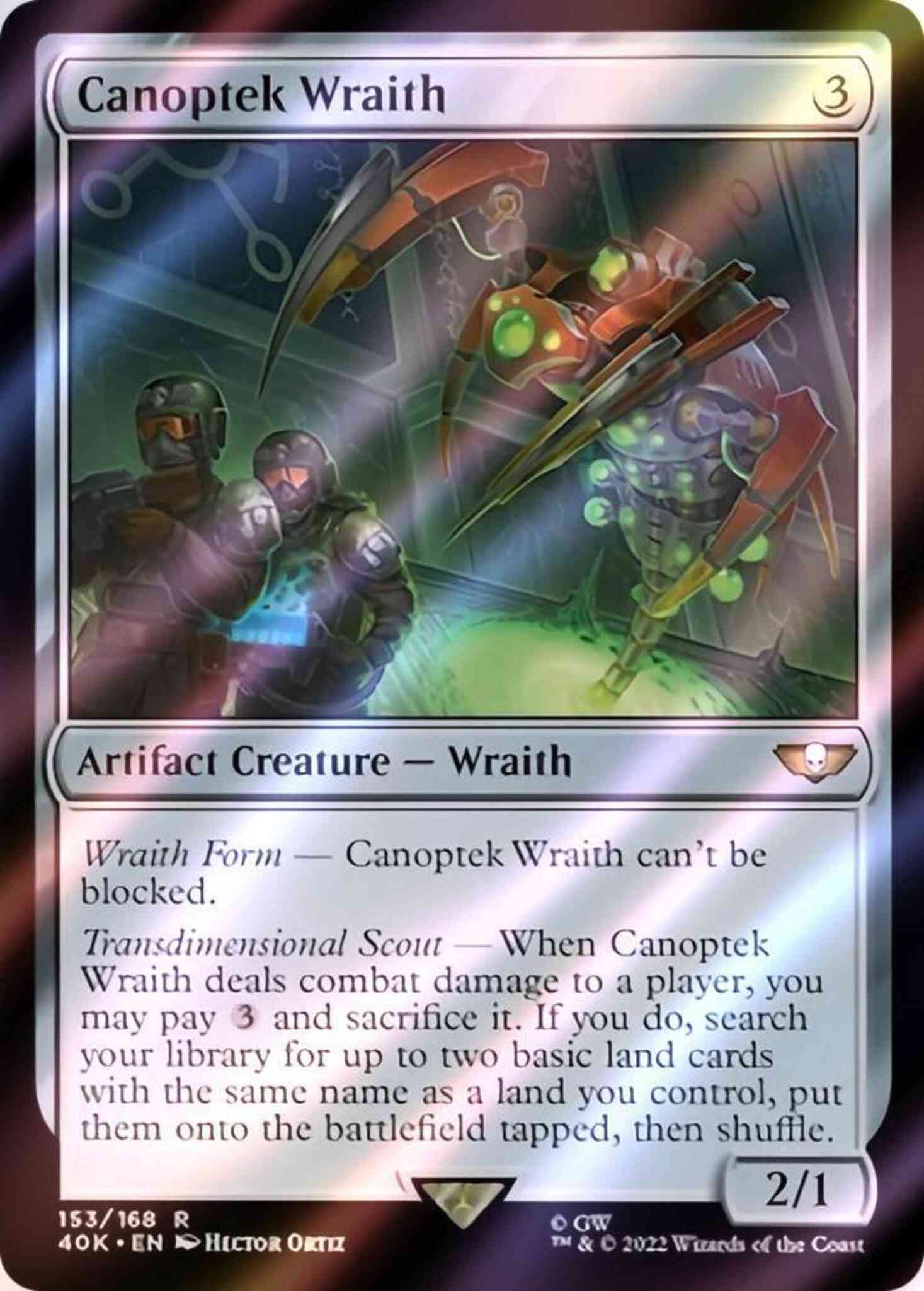 Canoptek Wraith [153] [Universes Beyond: Warhammer 40,000] [Surge Foil] –  Face to Face Games