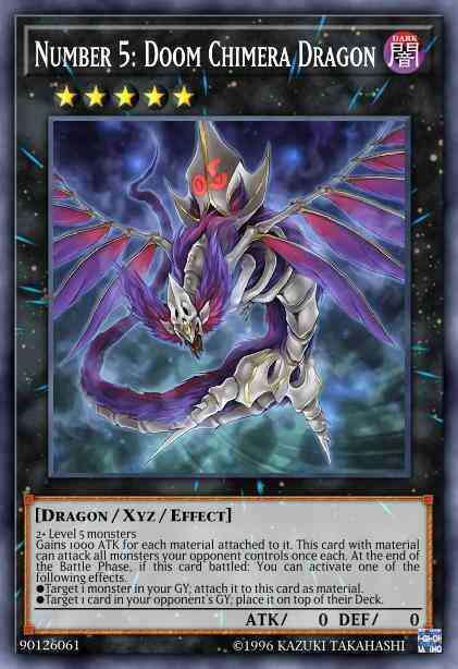 Number 5: Doom Chimera Dragon - DANE-EN092 - Super Rare - Unlimited