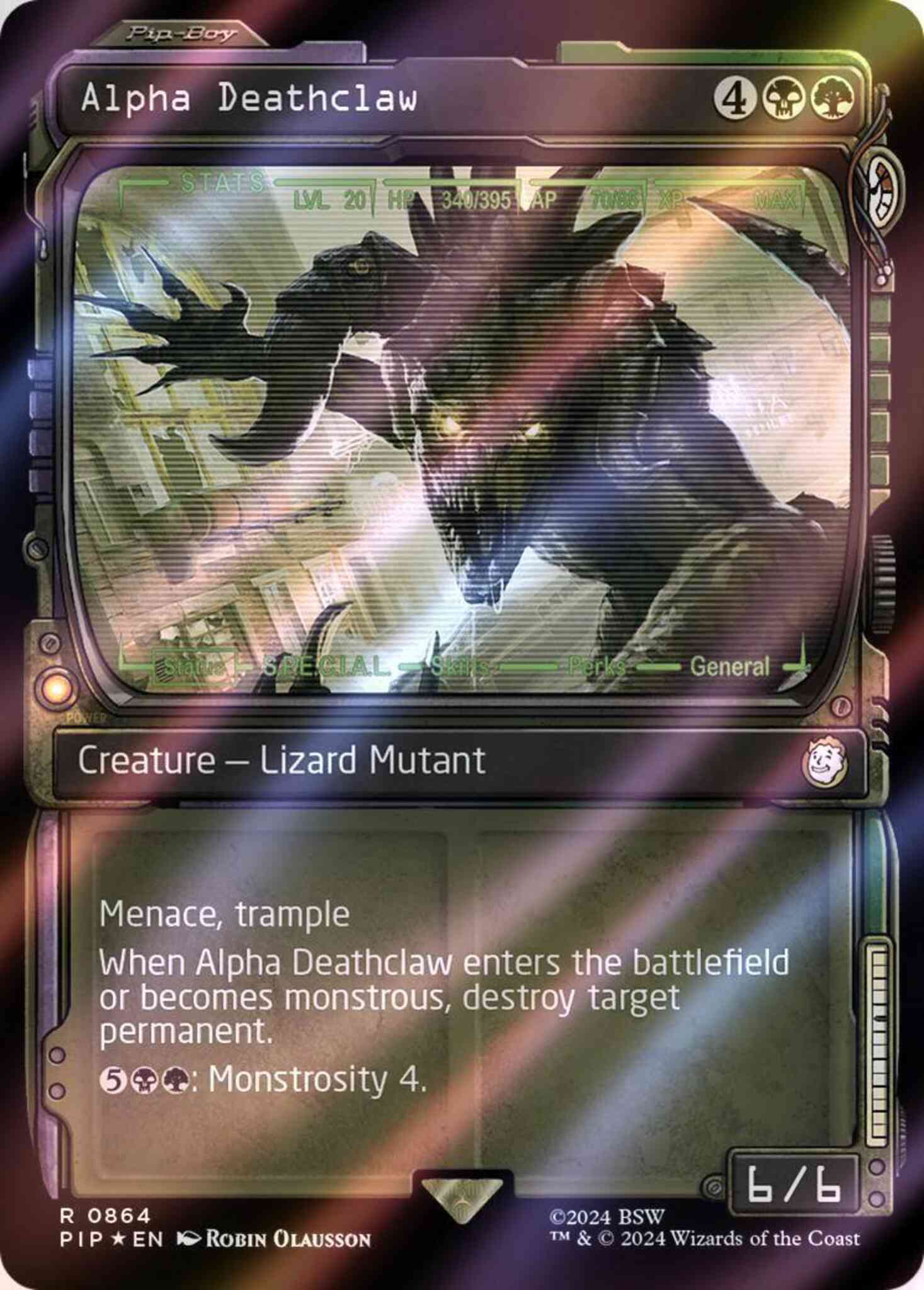 mtg deathclaw card Alpha Deathclaw [864] [Pip-Boy Showcase] [Fallout] [Surge Foil] – Face to  Face Games