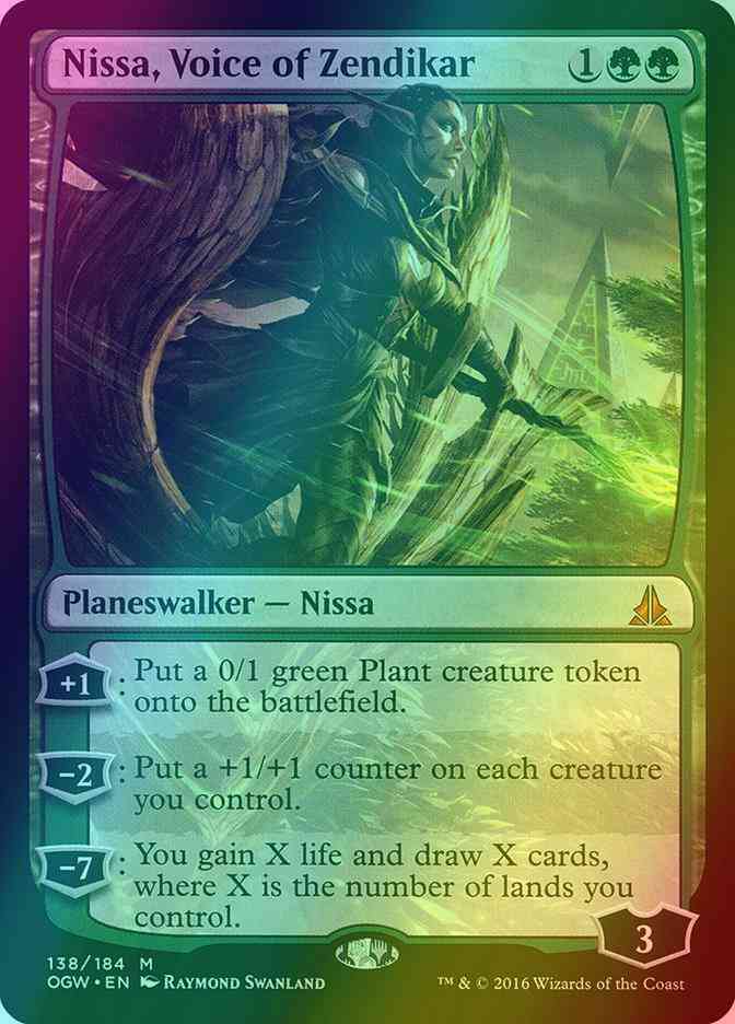 Nissa, Voice of Zendikar [138] [Oath of the Gatewatch] [Foil] – Face to  Face Games