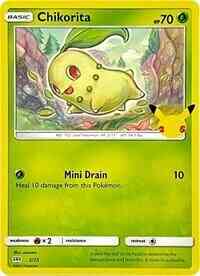 chikorita pokemon card mcdonalds Chikorita - McDonald's 25th Anniversary - 2/25