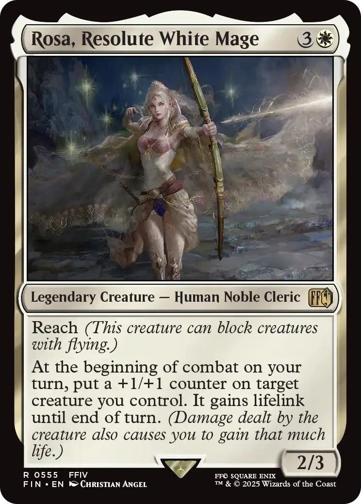 Rosa, Resolute White Mage [555] [Starter Kit Exclusive] [FINAL FANTASY]  [Non-Foil] – Face to Face Games