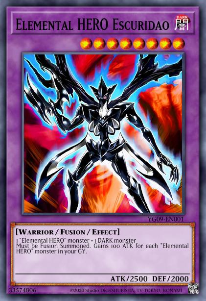 Elemental HERO Escuridao - YG09-EN001 - Ultra Rare - Limited