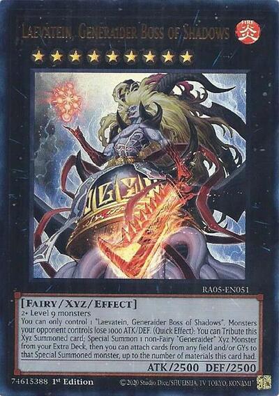 Laevatein, Generaider Boss of Shadows - RA05-EN051 - Ultra Rare - 1st Edition