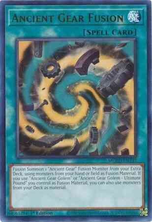 Ancient Gear Fusion - MGED-EN147 - Rare - 1st Edition