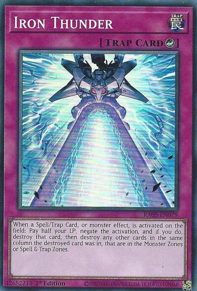 Iron Thunder - RA05-EN079 - Super Rare - 1st Edition